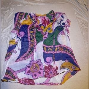 Vibrant Paisley Print Blouse